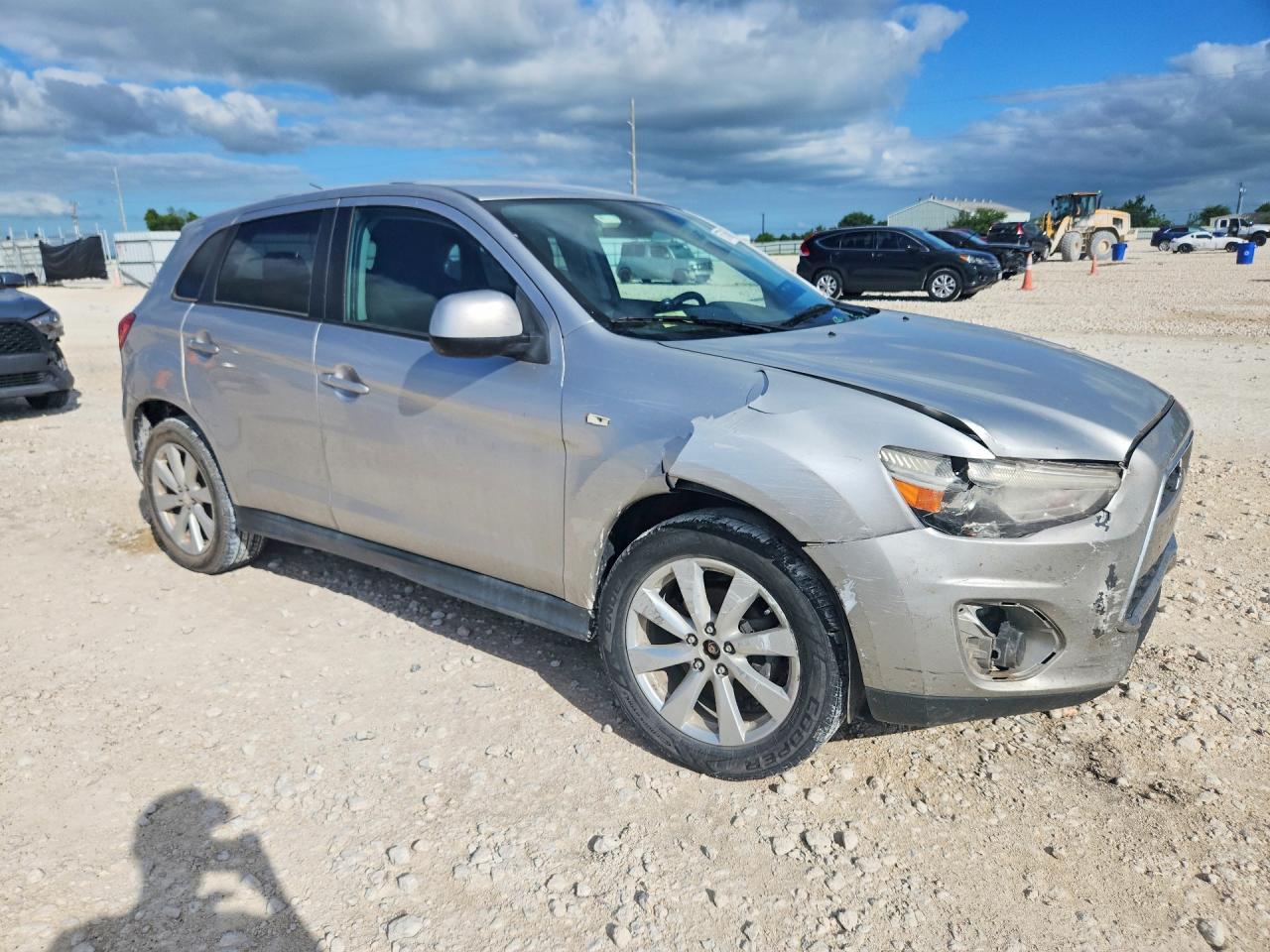 2013 Mitsubishi Outlander Sport Es Silver vin: 4A4AP3AU7DE015616