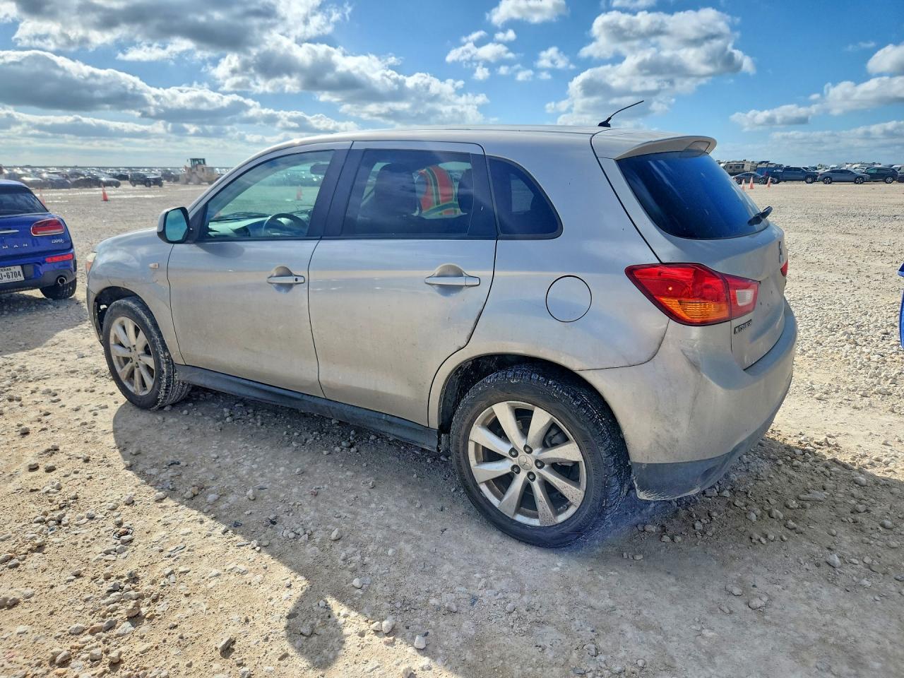 2013 Mitsubishi Outlander Sport Es Silver vin: 4A4AP3AU7DE015616
