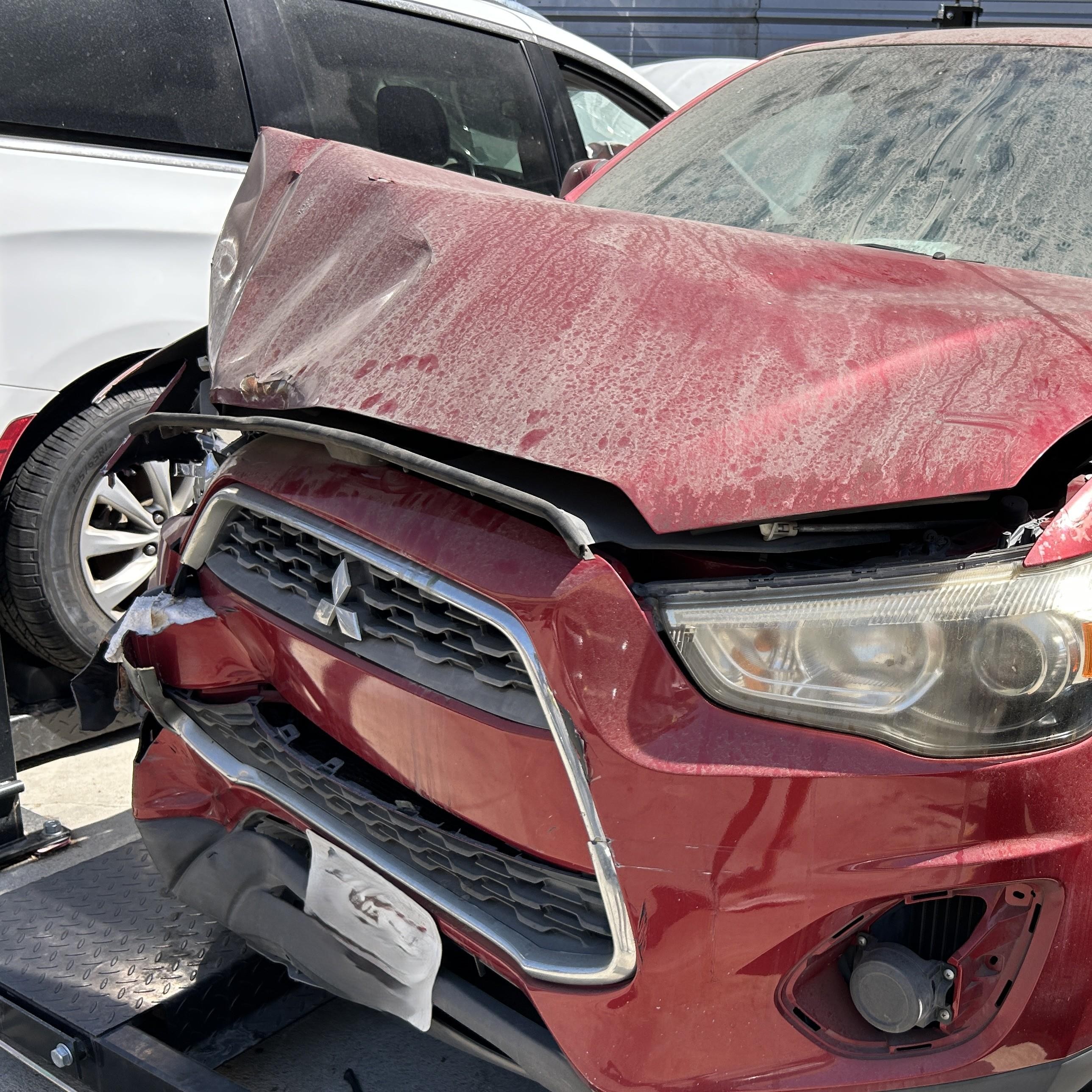 2014 Mitsubishi Outlander Sport Es Red vin: 4A4AP3AU7EE021692