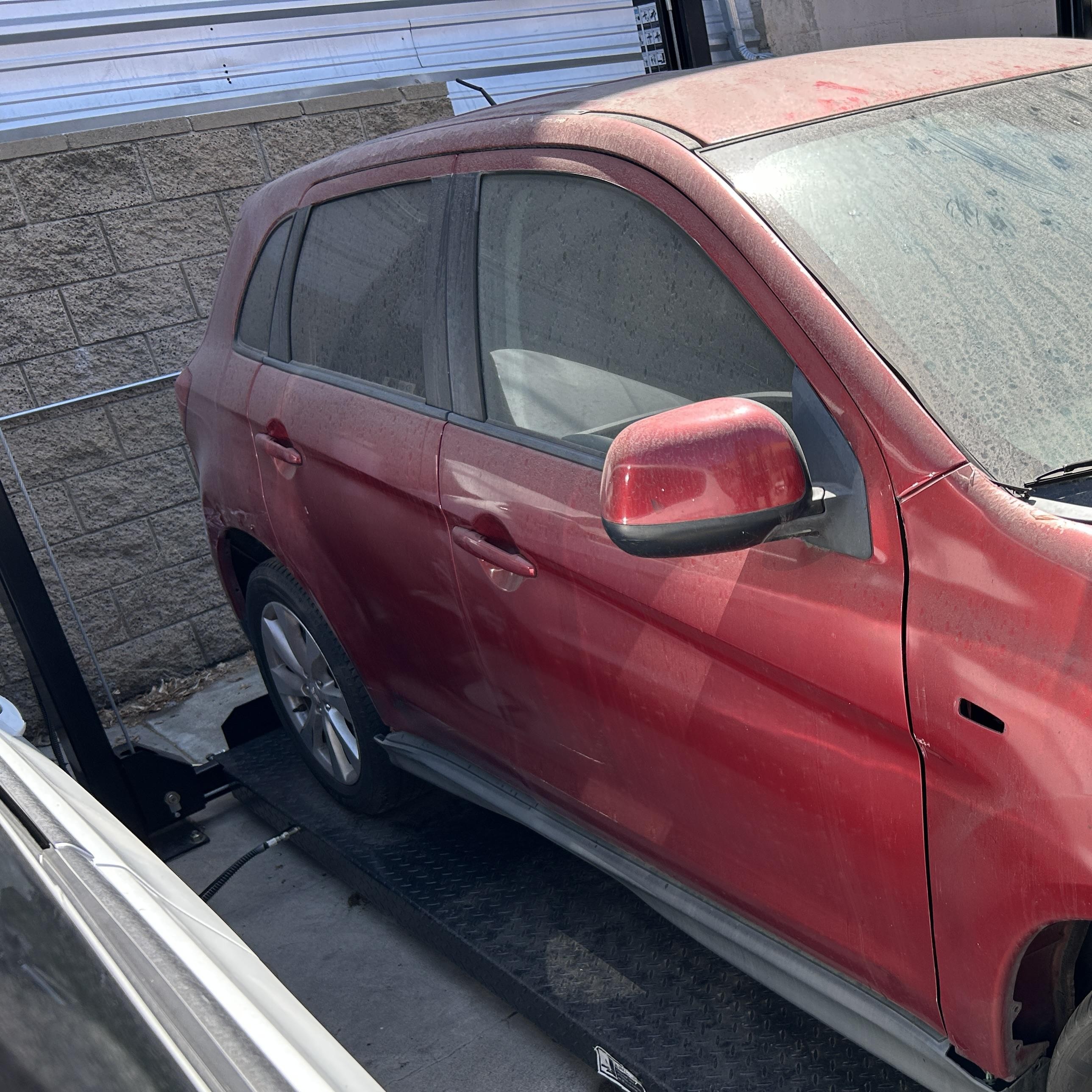 2014 Mitsubishi Outlander Sport Es Red vin: 4A4AP3AU7EE021692