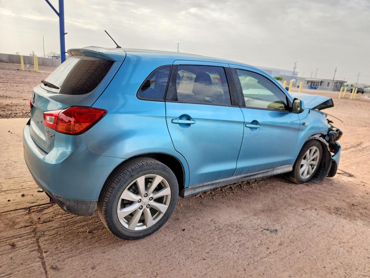 2014 Mitsubishi Outlander Sport Es Turquoise vin: 4A4AP3AU7EE026553