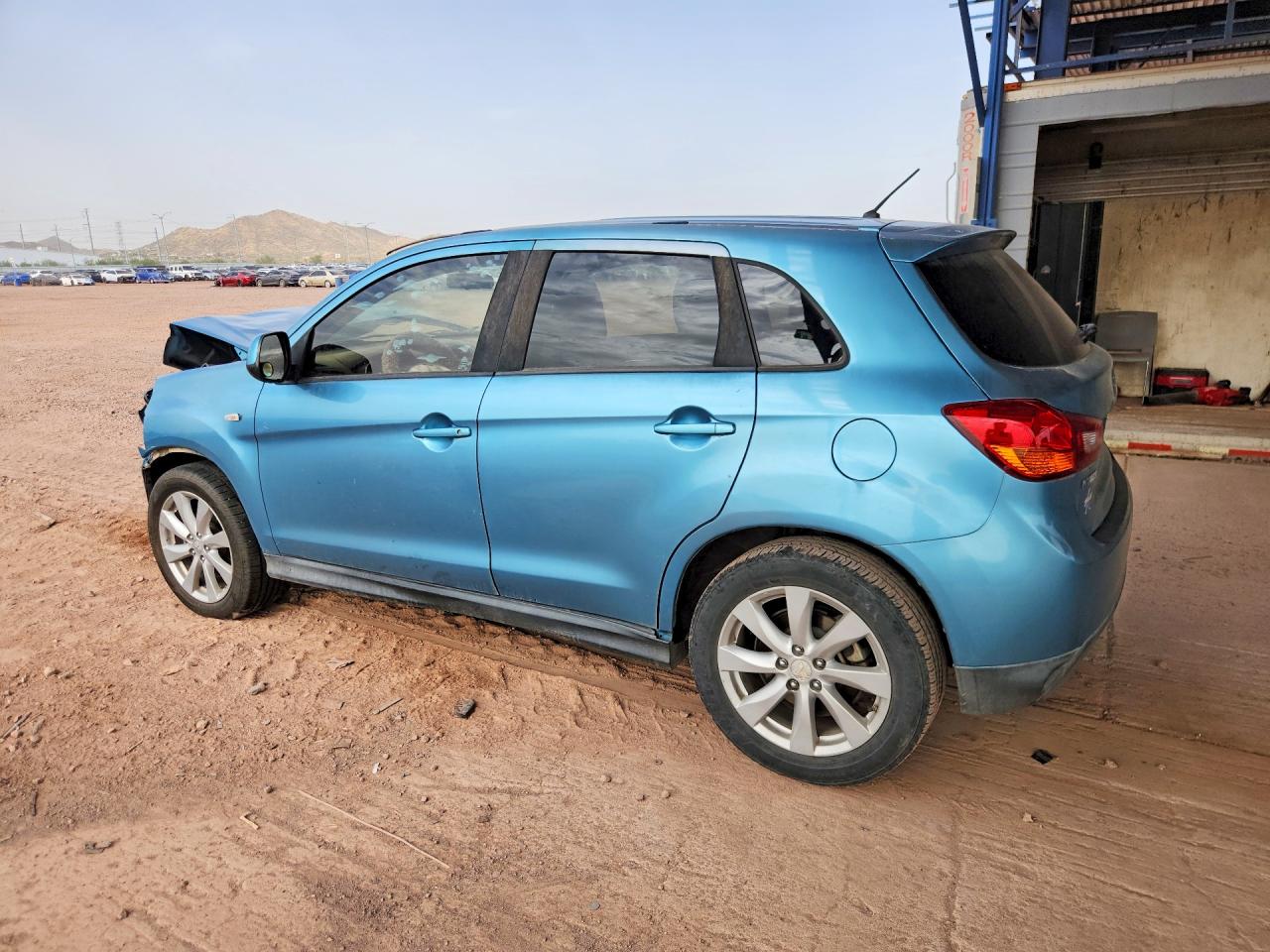 2014 Mitsubishi Outlander Sport Es Turquoise vin: 4A4AP3AU7EE026553