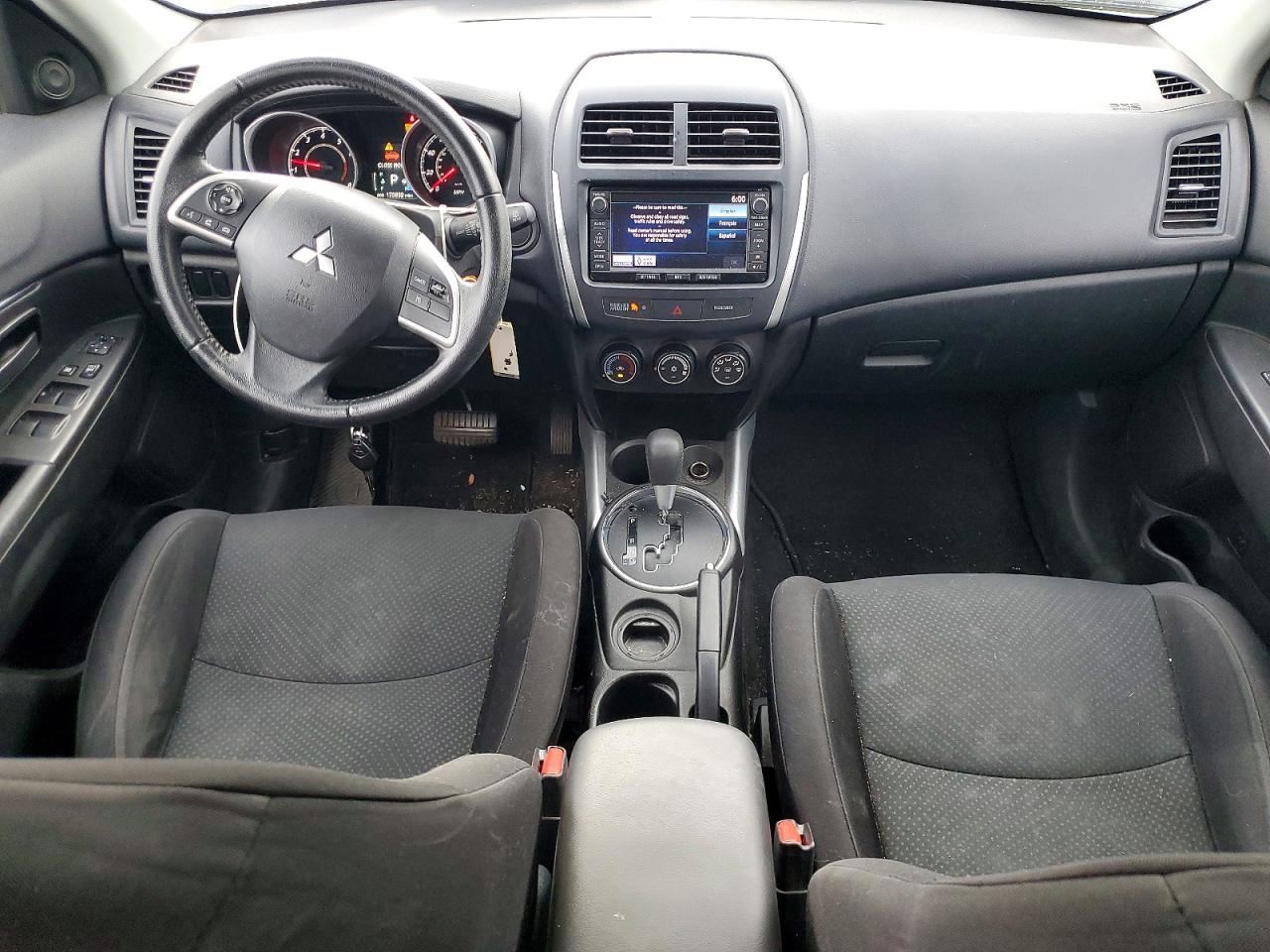 2014 Mitsubishi Outlander Sport Es White vin: 4A4AP3AU7EE026780