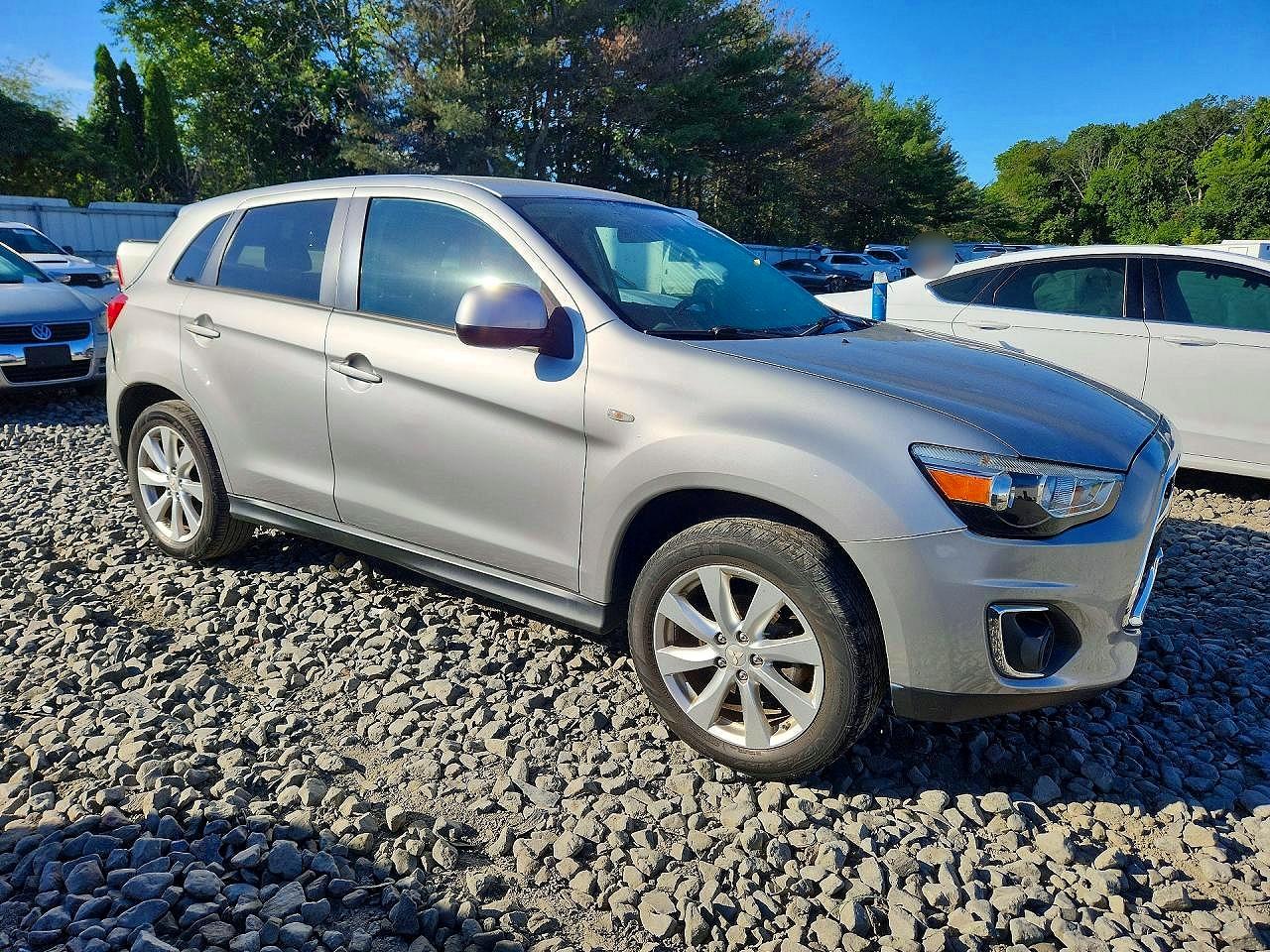 2015 Mitsubishi Outlander Sport Es Silver vin: 4A4AP3AU7FE006692