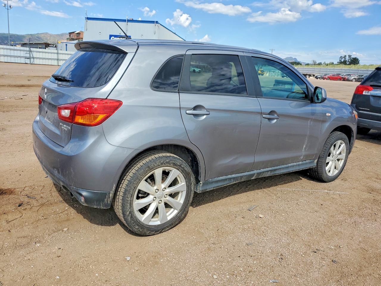 2015 Mitsubishi Outlander Sport Es Gray vin: 4A4AP3AU7FE008457