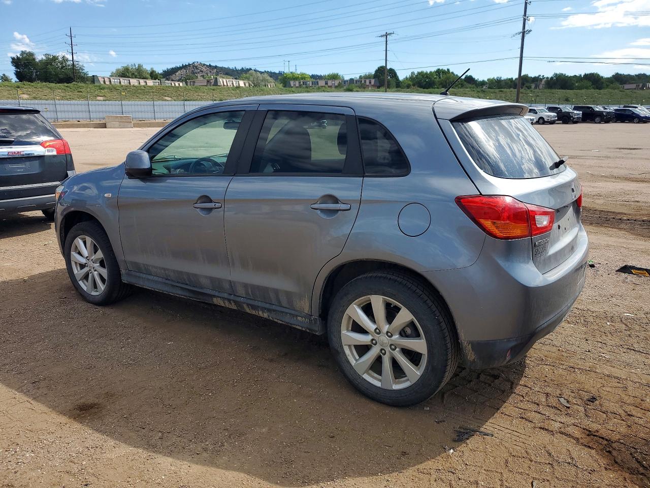 2015 Mitsubishi Outlander Sport Es Gray vin: 4A4AP3AU7FE008457