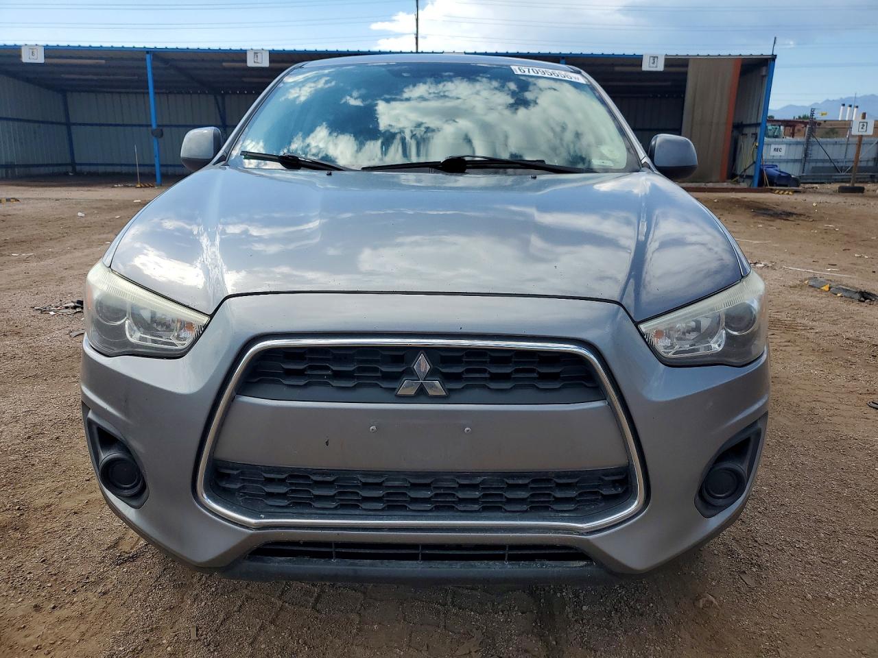 2015 Mitsubishi Outlander Sport Es Gray vin: 4A4AP3AU7FE008457