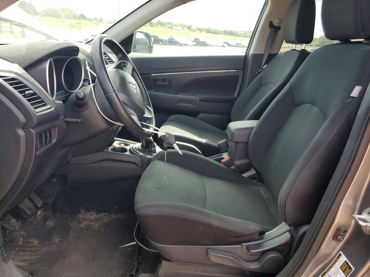 2015 Mitsubishi Outlander Sport Es Gray vin: 4A4AP3AU7FE008457