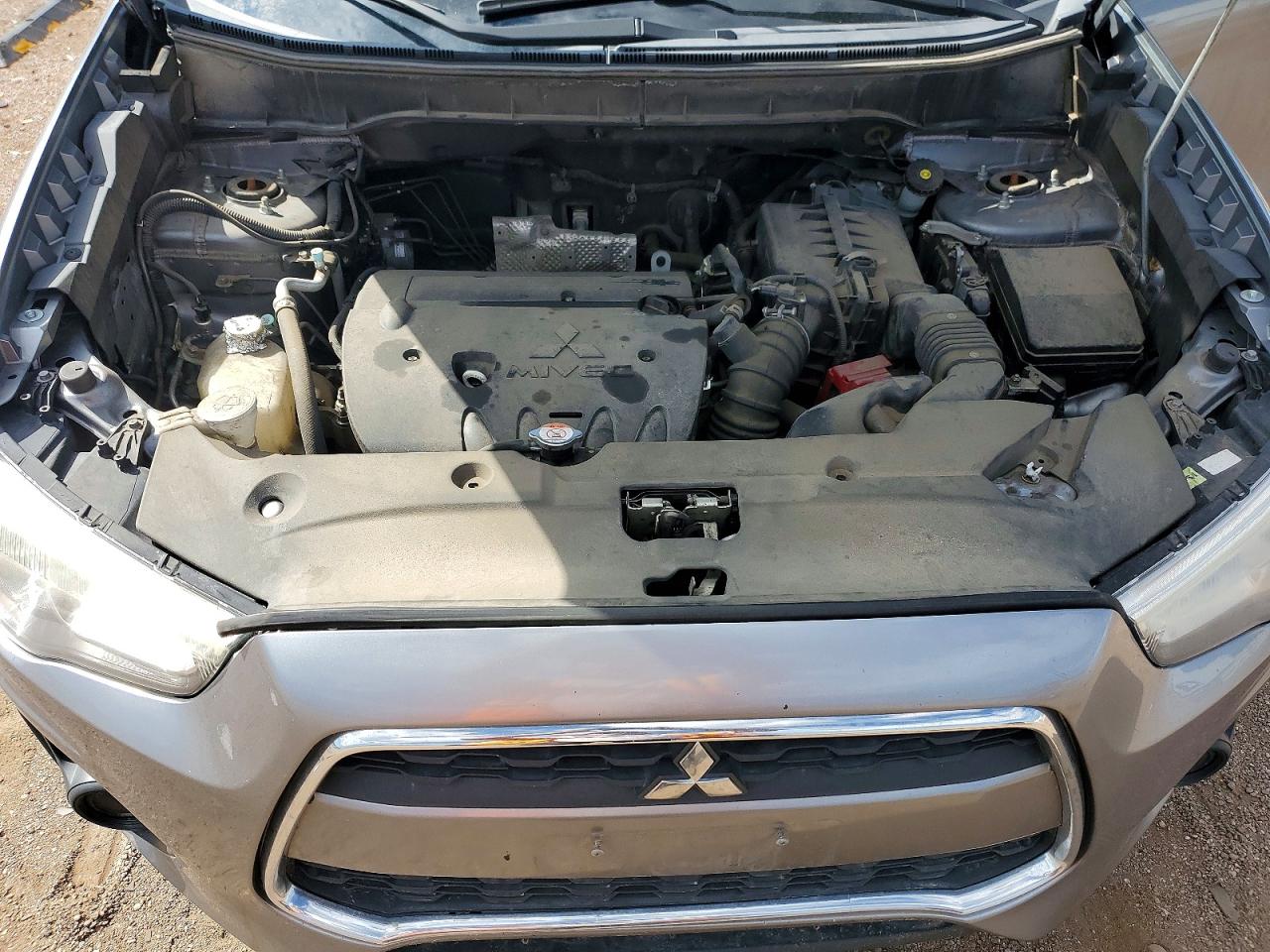 2015 Mitsubishi Outlander Sport Es Gray vin: 4A4AP3AU7FE008457