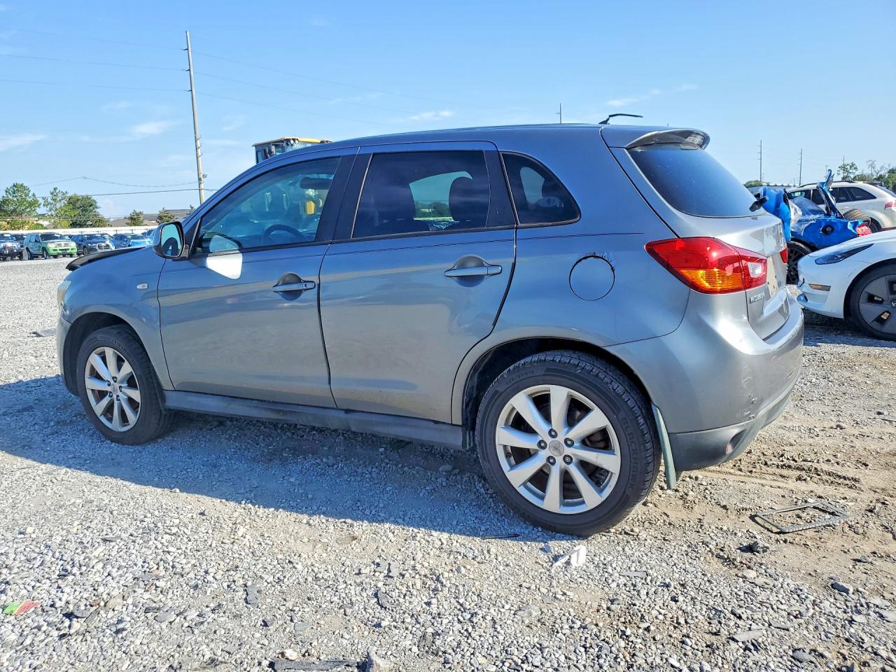 2015 Mitsubishi Outlander Sport Es Gray vin: 4A4AP3AU7FE047615