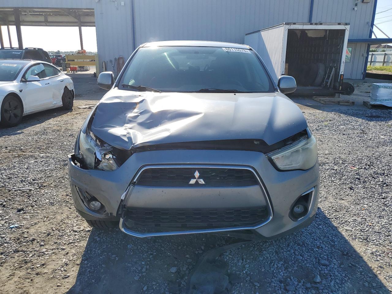 2015 Mitsubishi Outlander Sport Es Gray vin: 4A4AP3AU7FE047615
