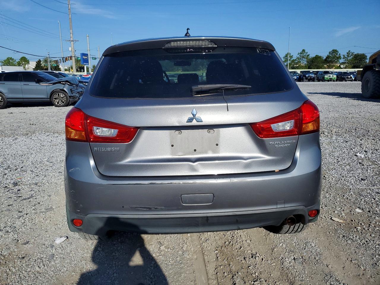 2015 Mitsubishi Outlander Sport Es Gray vin: 4A4AP3AU7FE047615