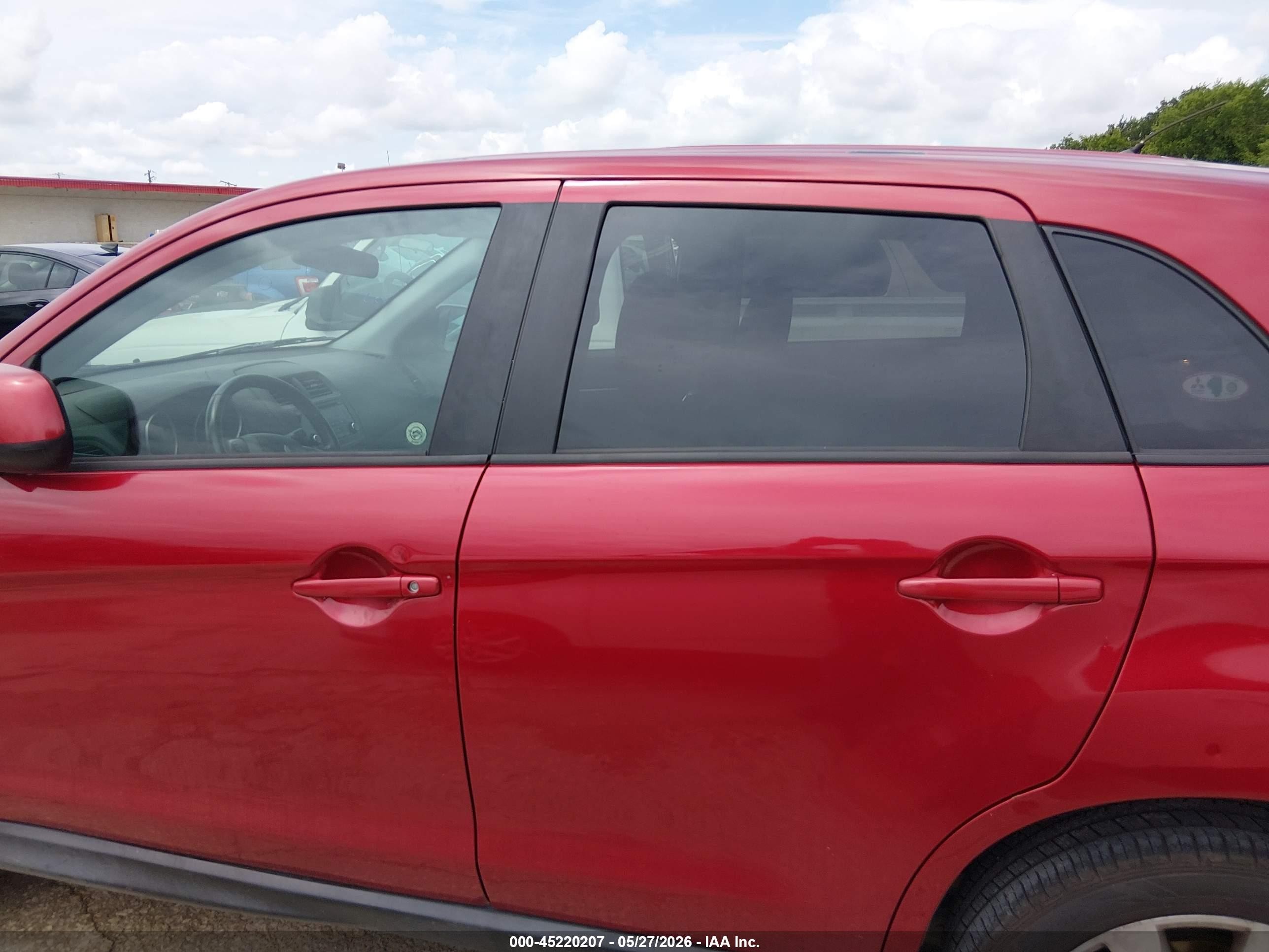 2015 Mitsubishi Outlander Sport Es Maroon vin: 4A4AP3AU7FE052622