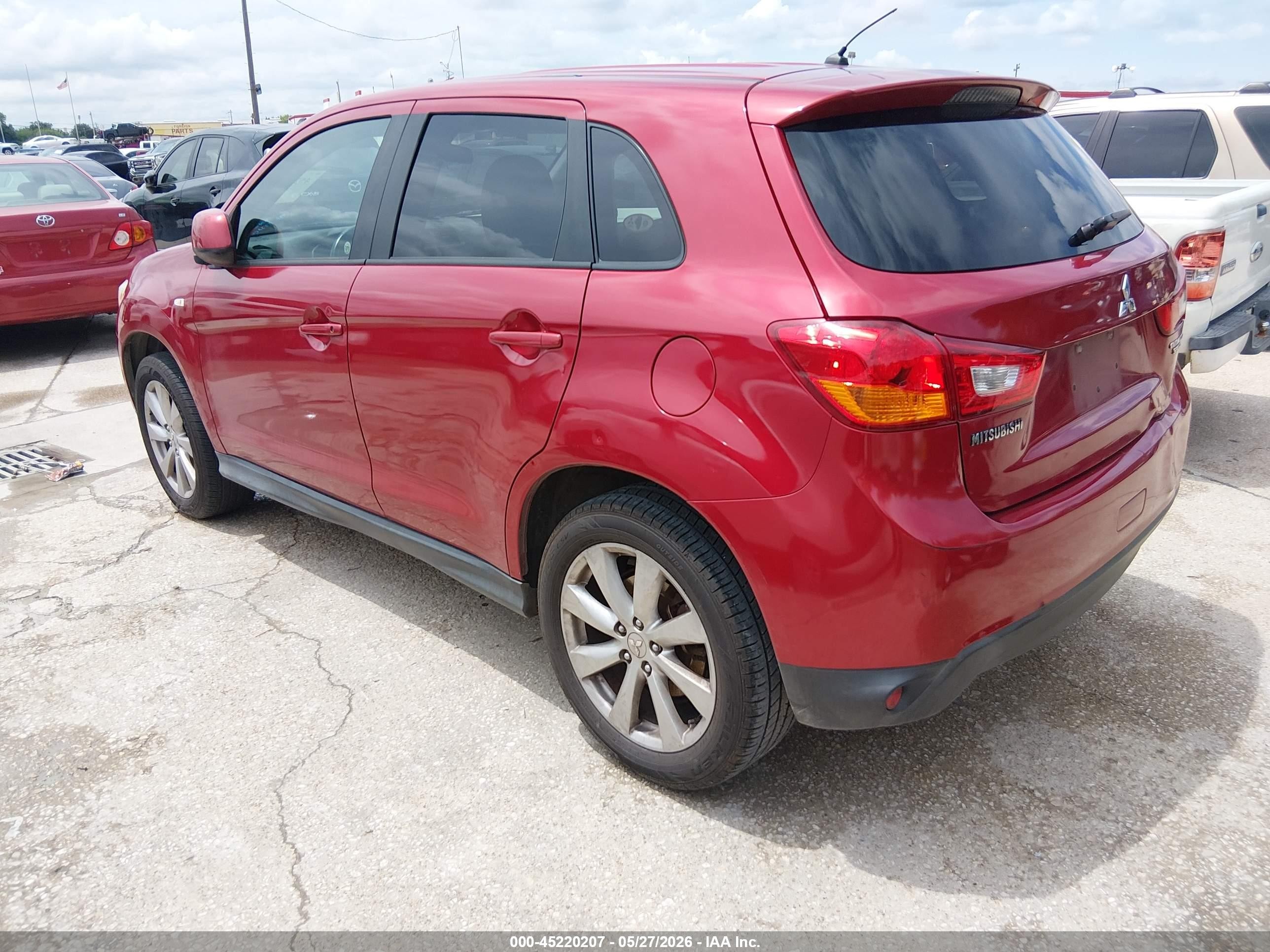 2015 Mitsubishi Outlander Sport Es Maroon vin: 4A4AP3AU7FE052622