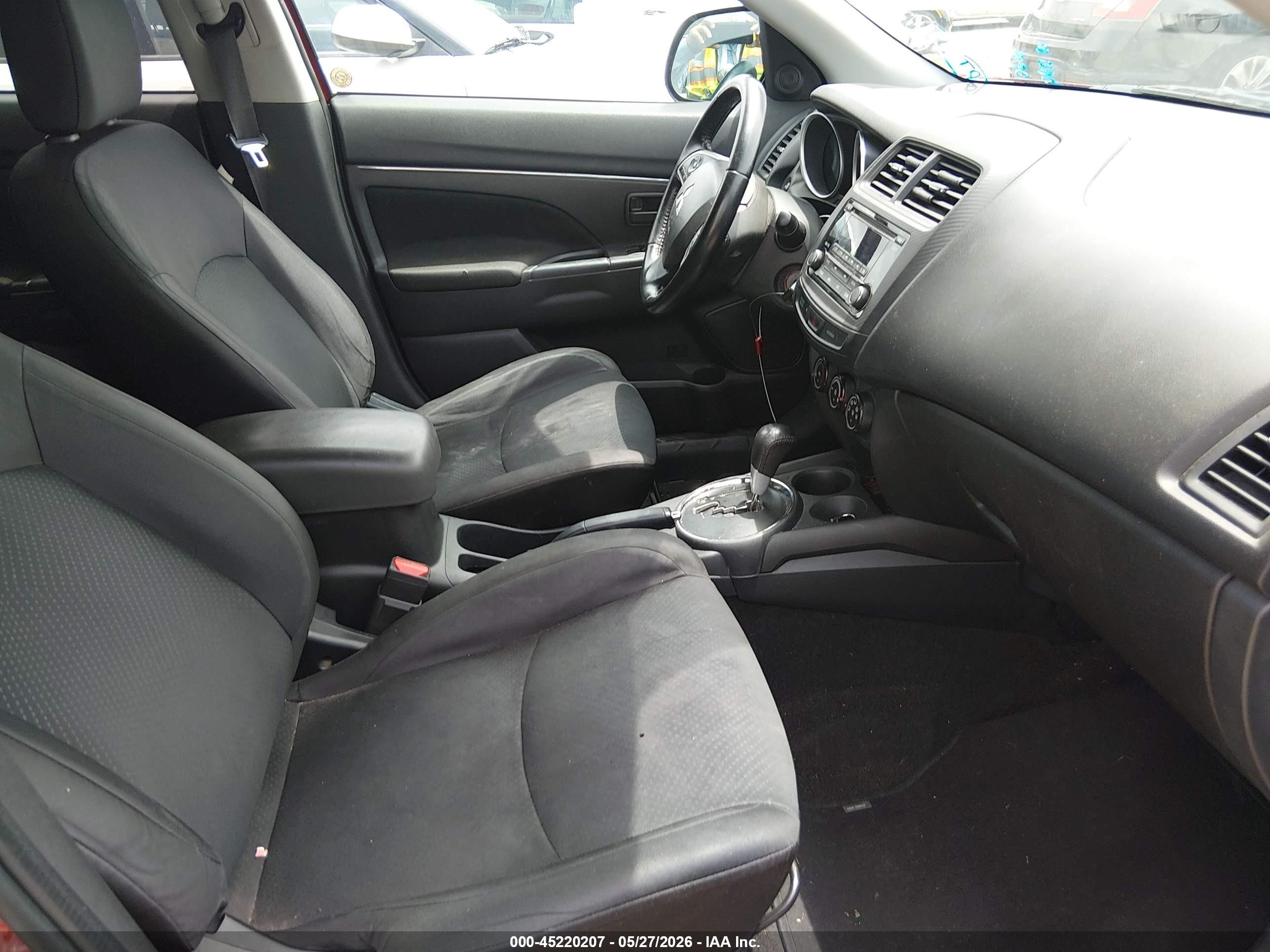 2015 Mitsubishi Outlander Sport Es Maroon vin: 4A4AP3AU7FE052622