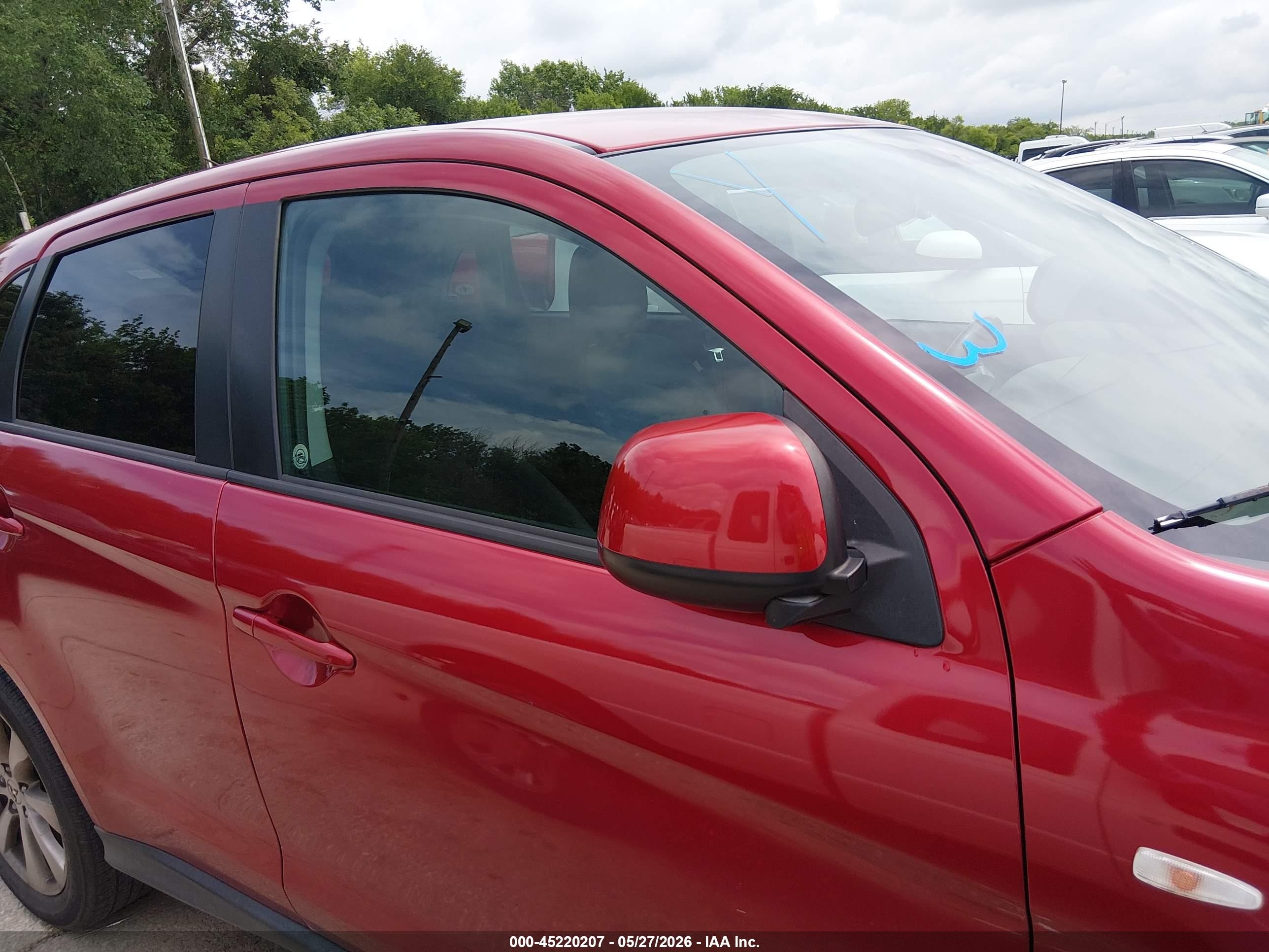 2015 Mitsubishi Outlander Sport Es Maroon vin: 4A4AP3AU7FE052622