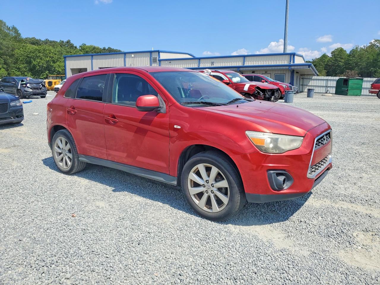 2013 Mitsubishi Outlander Sport Es Red vin: 4A4AP3AU8DE012367