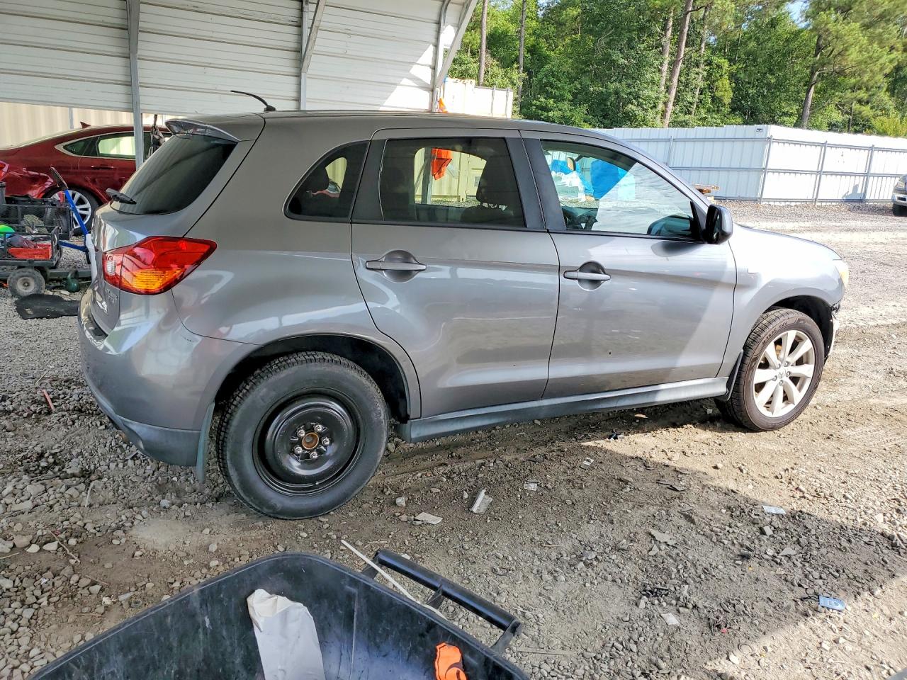 2013 Mitsubishi Outlander Sport Es Silver vin: 4A4AP3AU8DE020386
