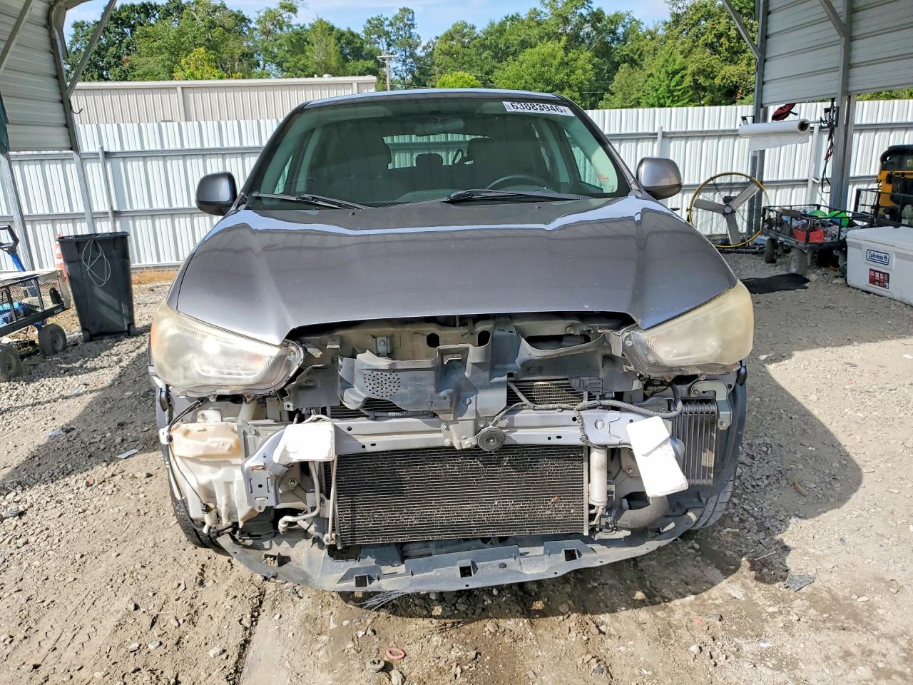 2013 Mitsubishi Outlander Sport Es Silver vin: 4A4AP3AU8DE020386