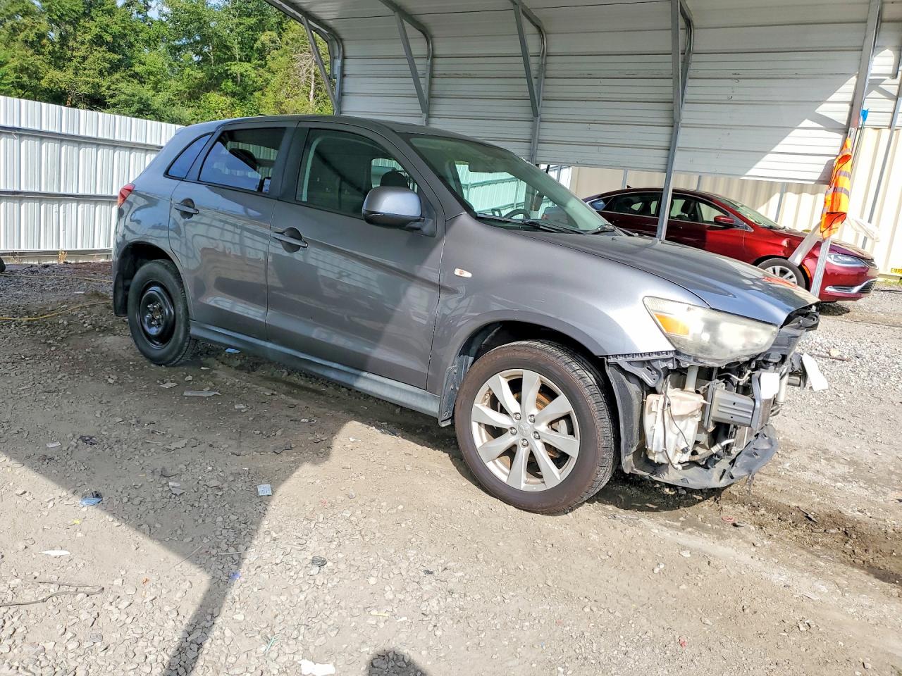 2013 Mitsubishi Outlander Sport Es Silver vin: 4A4AP3AU8DE020386