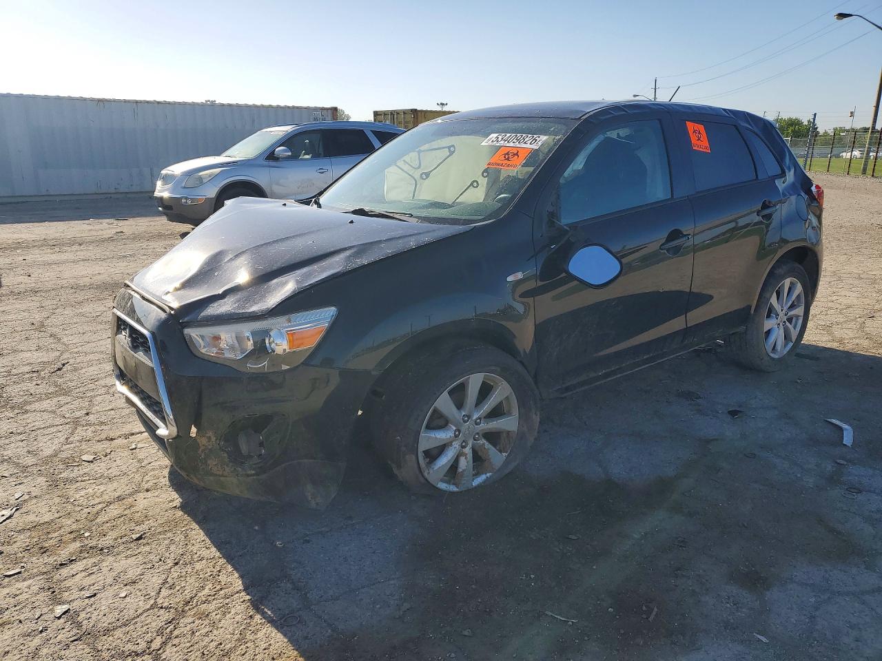 2014 Mitsubishi Outlander Sport Es Black vin: 4A4AP3AU8EE006277