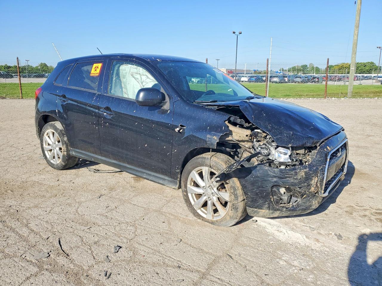 2014 Mitsubishi Outlander Sport Es Black vin: 4A4AP3AU8EE006277
