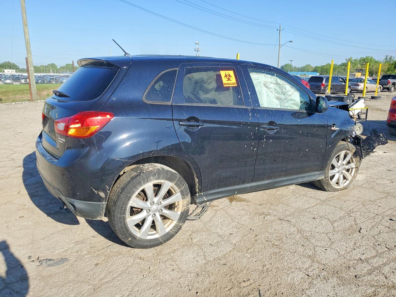 2014 Mitsubishi Outlander Sport Es Black vin: 4A4AP3AU8EE006277
