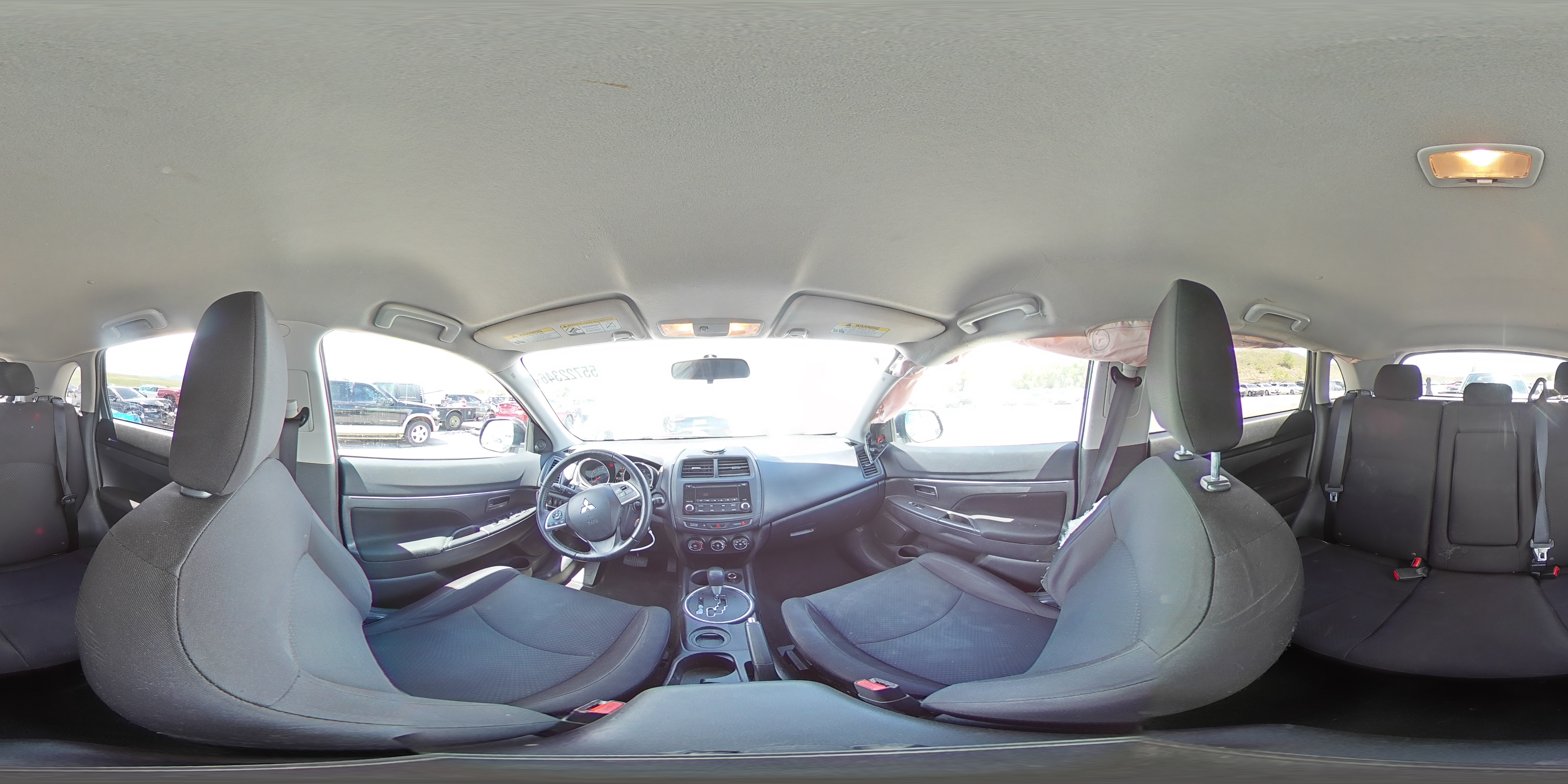 2015 Mitsubishi Outlander Sport Es Silver vin: 4A4AP3AU8FE021265