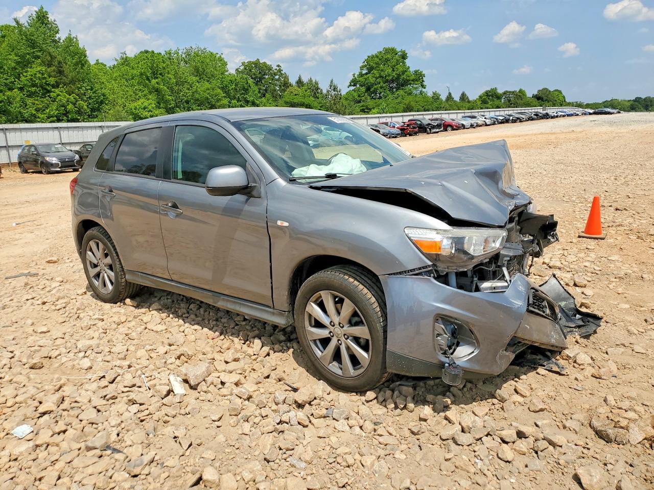 2015 Mitsubishi Outlander Gray vin: 4A4AP3AU8FE041595