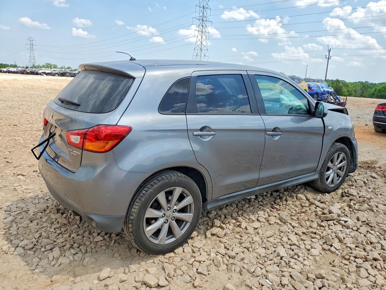 2015 Mitsubishi Outlander Gray vin: 4A4AP3AU8FE041595