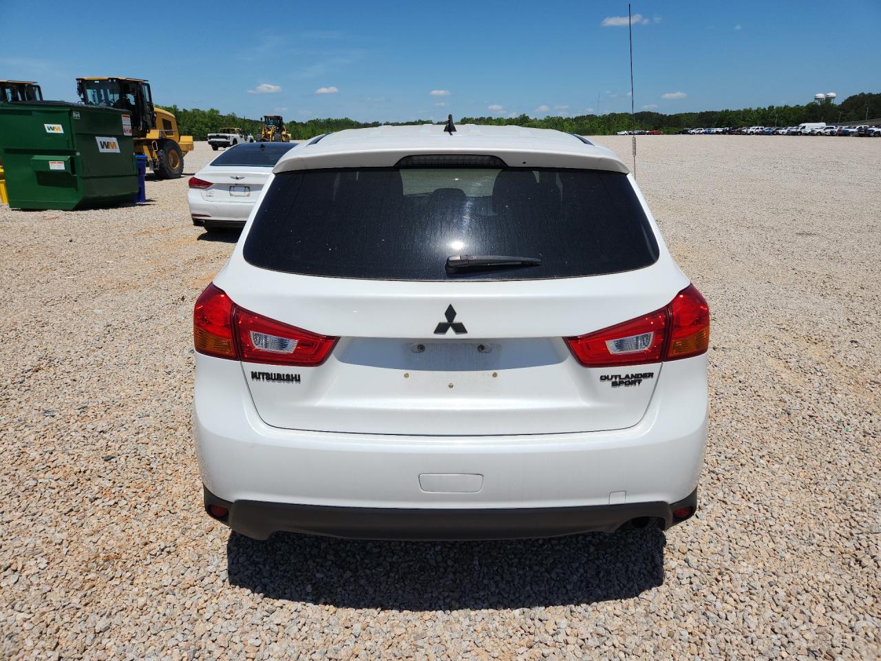 2013 Mitsubishi Outlander Sport Es White vin: 4A4AP3AU9DE012913