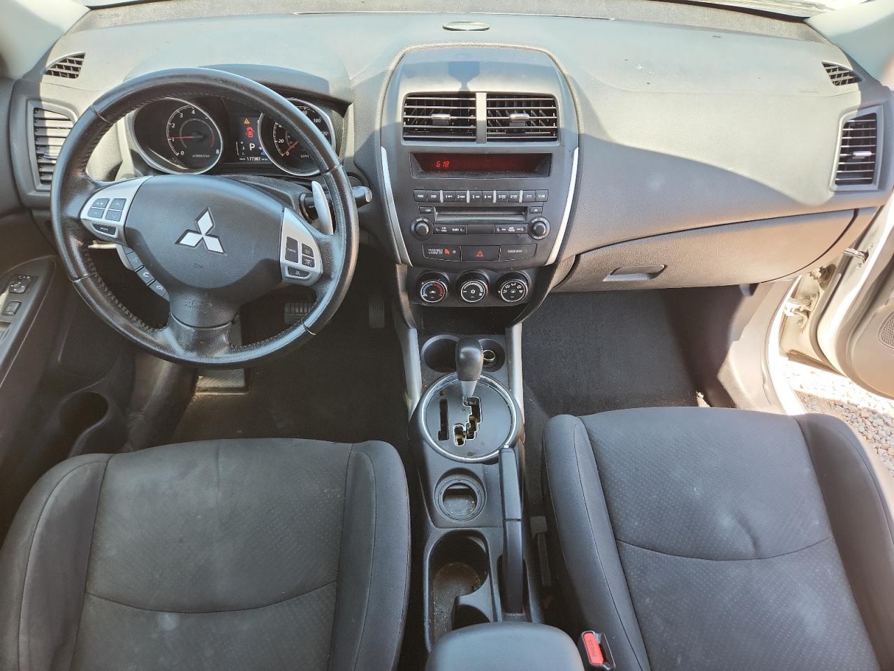 2013 Mitsubishi Outlander Sport Es White vin: 4A4AP3AU9DE012913