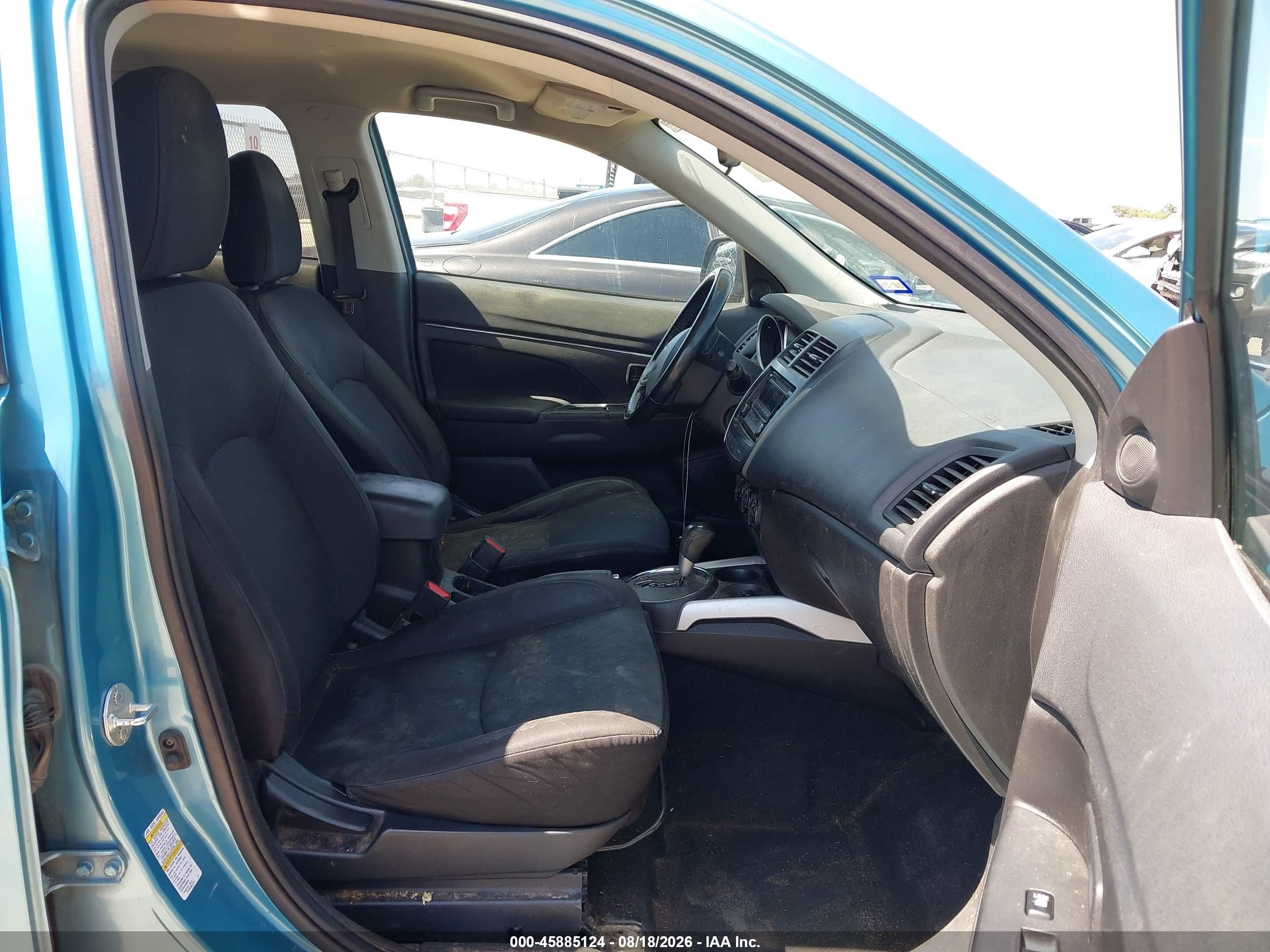 2014 Mitsubishi Outlander Sport Es Blue vin: 4A4AP3AU9EE031270