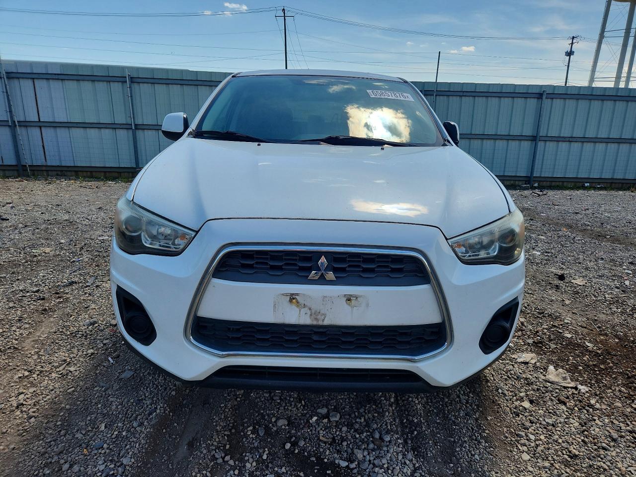 2015 Mitsubishi Outlander Sport Es White vin: 4A4AP3AU9FE001221