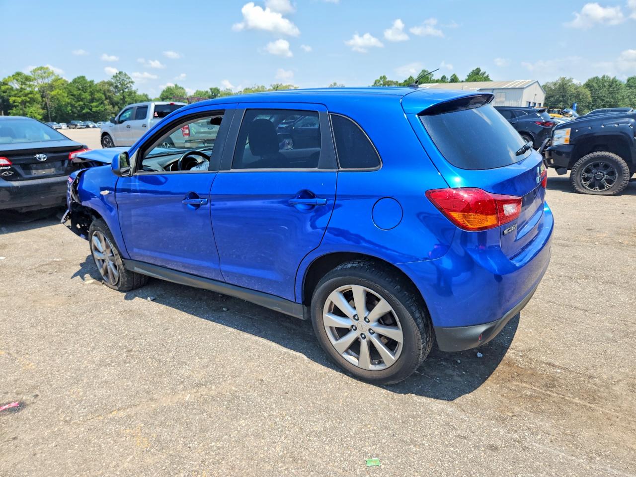 2015 Mitsubishi Outlander Sport Es Blue vin: 4A4AP3AU9FE004376