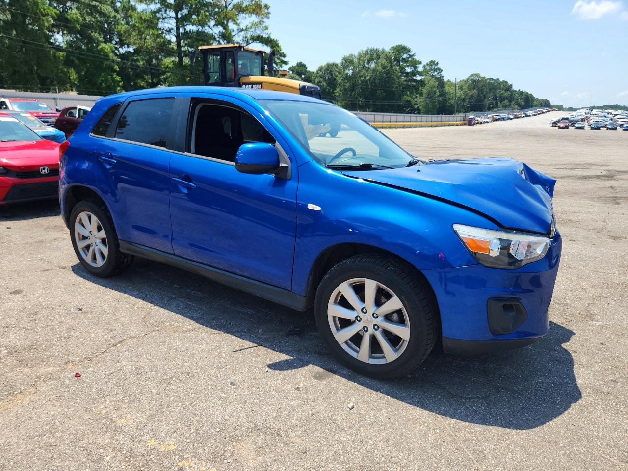 2015 Mitsubishi Outlander Sport Es Blue vin: 4A4AP3AU9FE004376