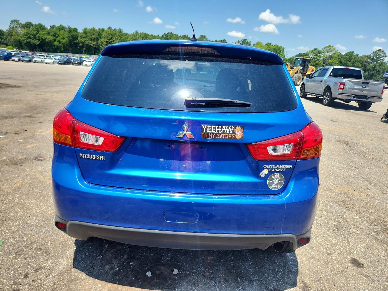 2015 Mitsubishi Outlander Sport Es Blue vin: 4A4AP3AU9FE004376