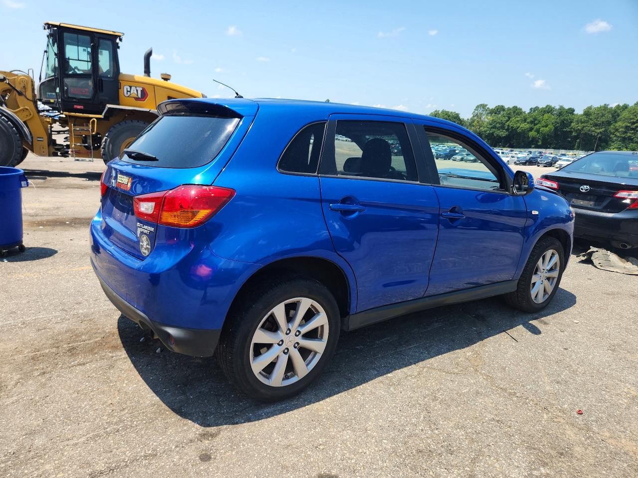 2015 Mitsubishi Outlander Sport Es Blue vin: 4A4AP3AU9FE004376