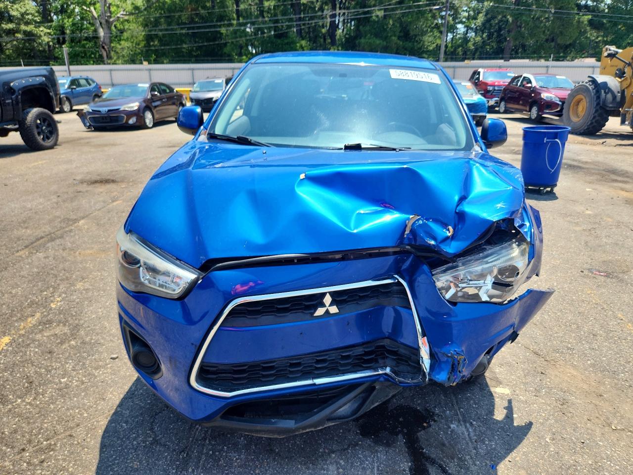 2015 Mitsubishi Outlander Sport Es Blue vin: 4A4AP3AU9FE004376