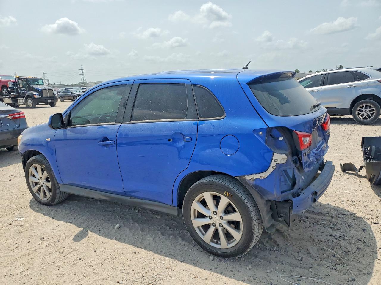 2015 Mitsubishi Outlander Sport Es Blue vin: 4A4AP3AU9FE006452