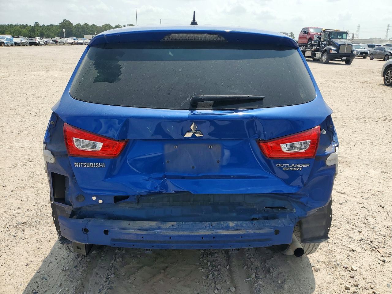 2015 Mitsubishi Outlander Sport Es Blue vin: 4A4AP3AU9FE006452
