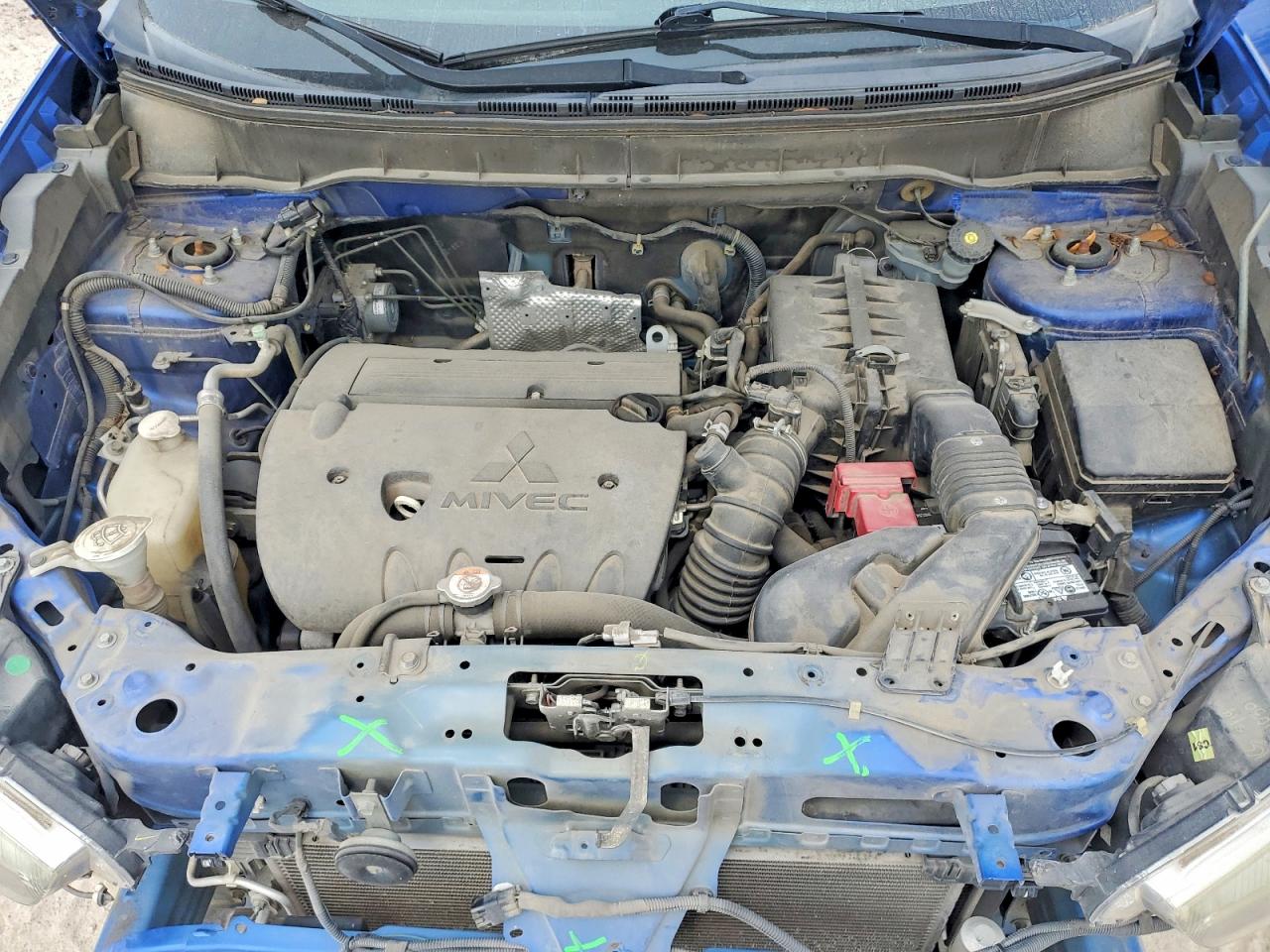 2015 Mitsubishi Outlander Sport Es Blue vin: 4A4AP3AU9FE006452