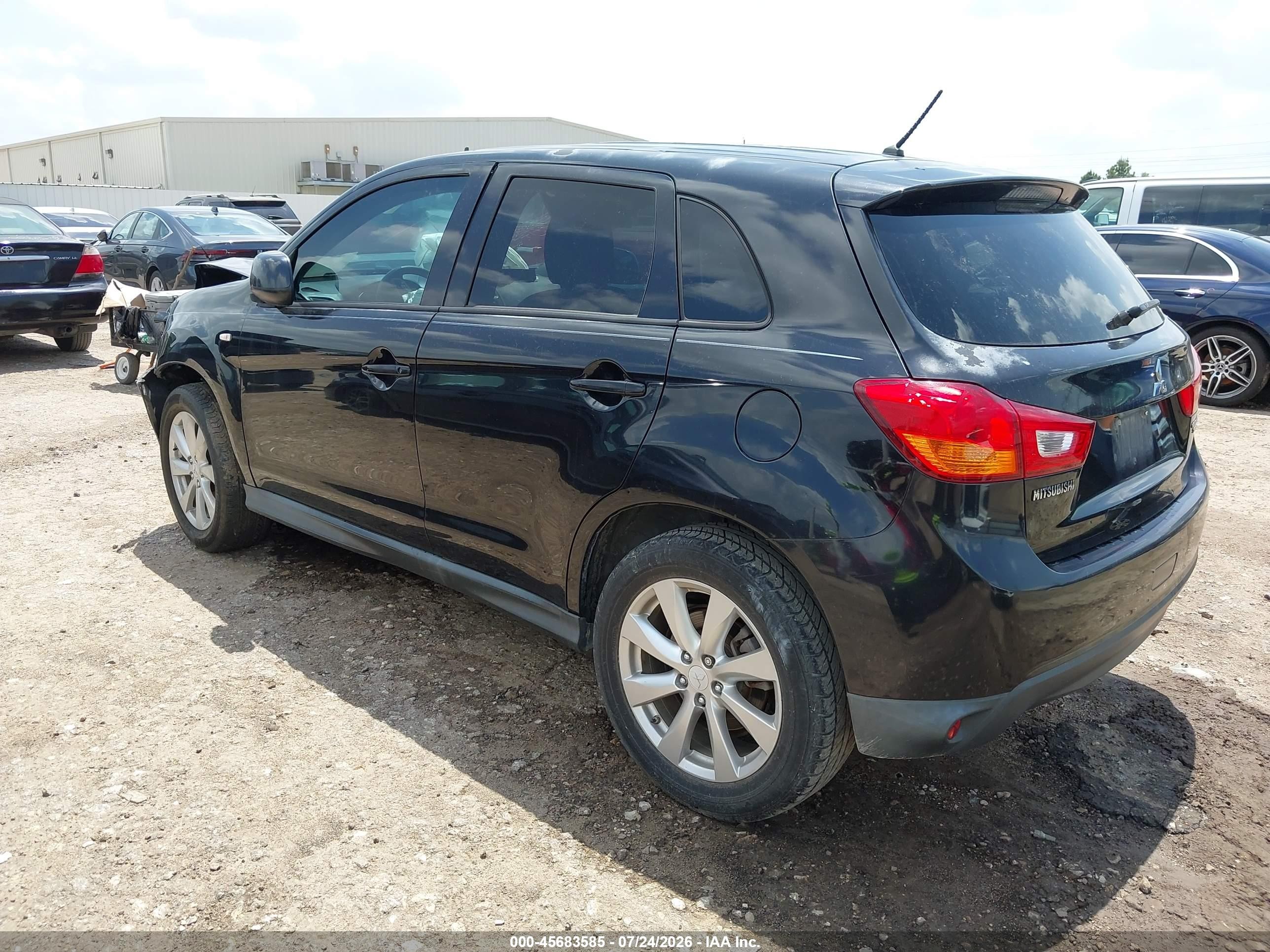 2015 Mitsubishi Outlander Sport Es Black vin: 4A4AP3AU9FE006743