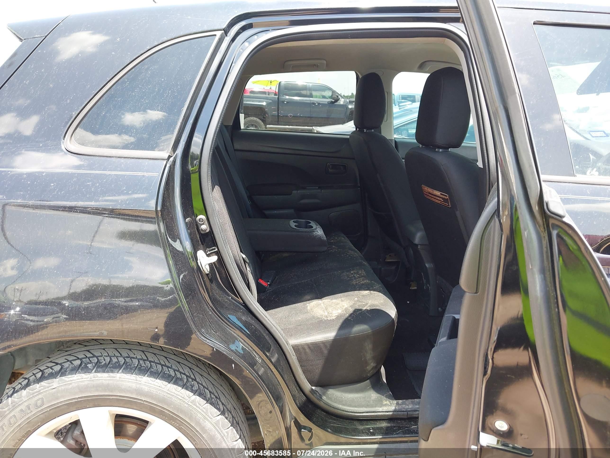 2015 Mitsubishi Outlander Sport Es Black vin: 4A4AP3AU9FE006743