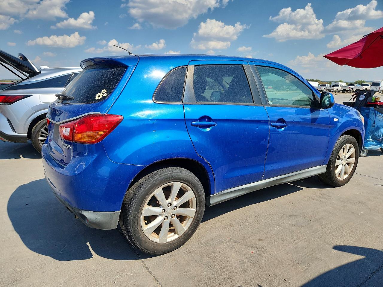 2015 Mitsubishi Outlander Sport Es Blue vin: 4A4AP3AU9FE033442
