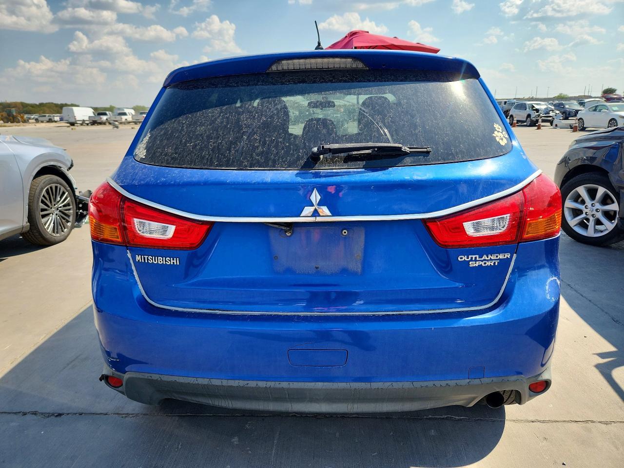 2015 Mitsubishi Outlander Sport Es Blue vin: 4A4AP3AU9FE033442