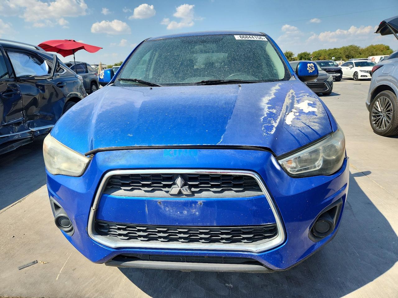 2015 Mitsubishi Outlander Sport Es Blue vin: 4A4AP3AU9FE033442