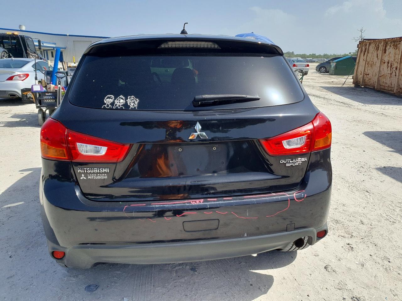 2015 Mitsubishi Outlander Sport Es Black vin: 4A4AP3AU9FE050046