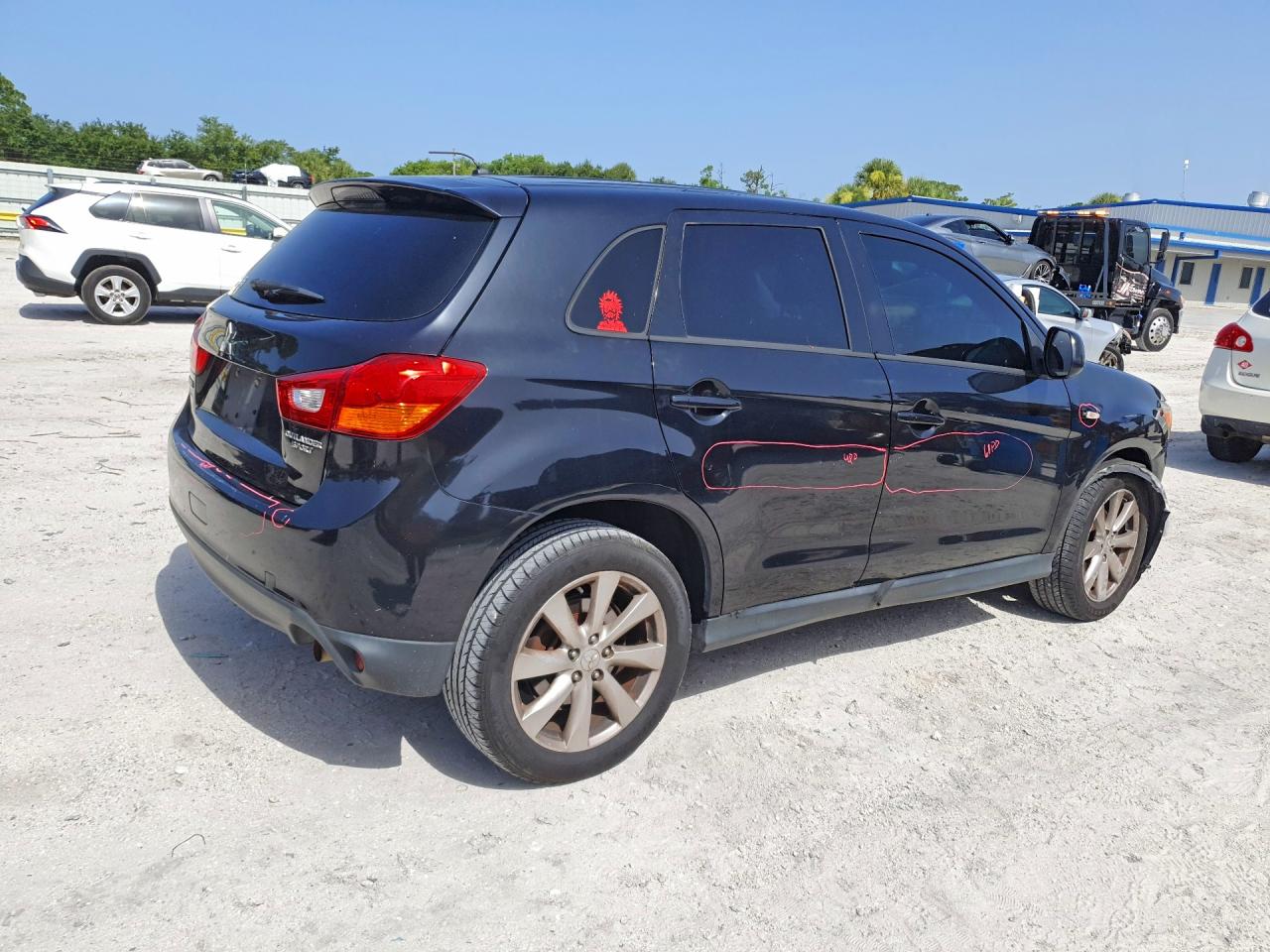 2015 Mitsubishi Outlander Sport Es Black vin: 4A4AP3AU9FE050046
