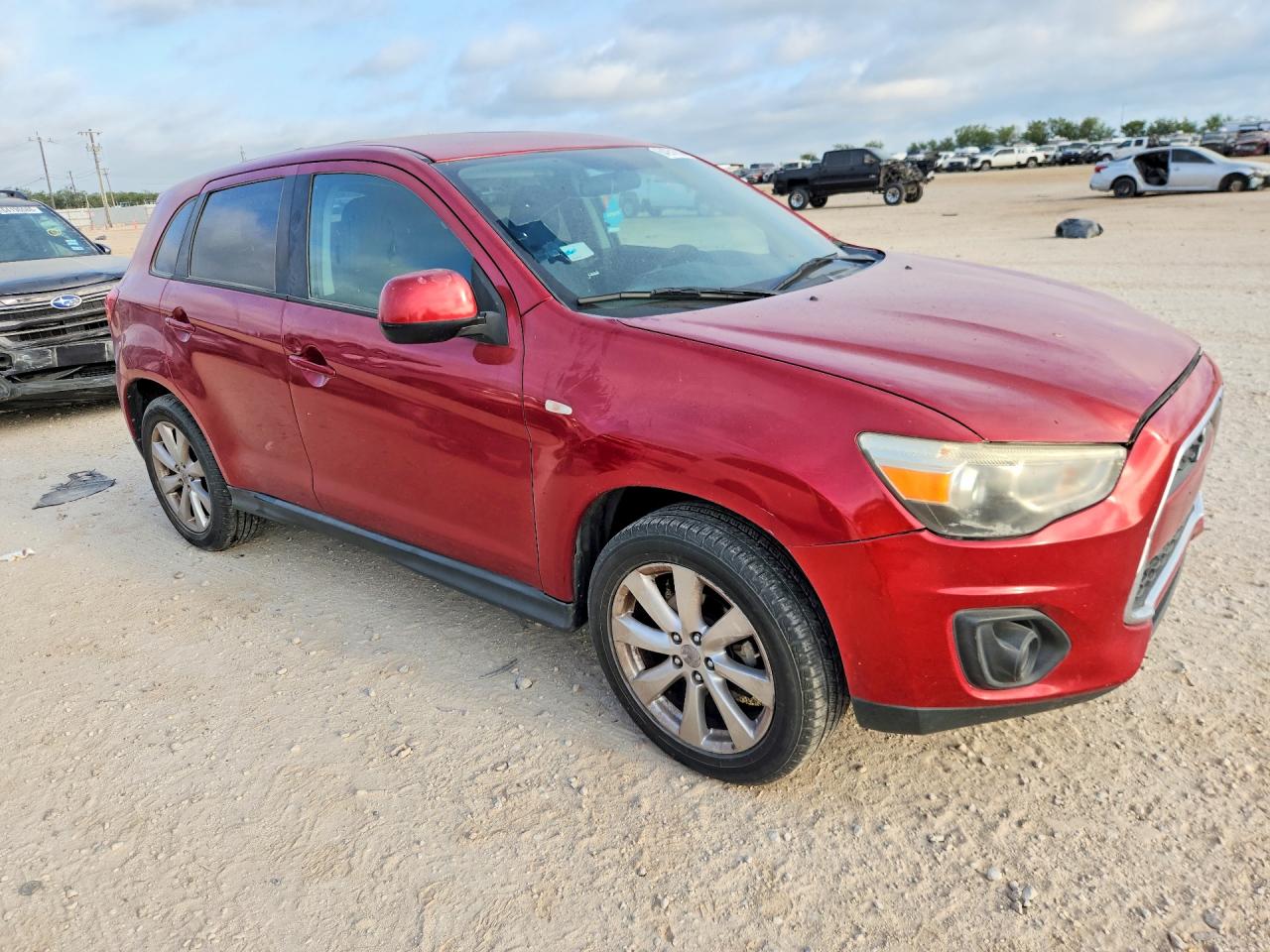 2015 Mitsubishi Outlander Sport Es Red vin: 4A4AP3AU9FE060253